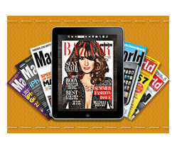 Picture of magazines on an iPad